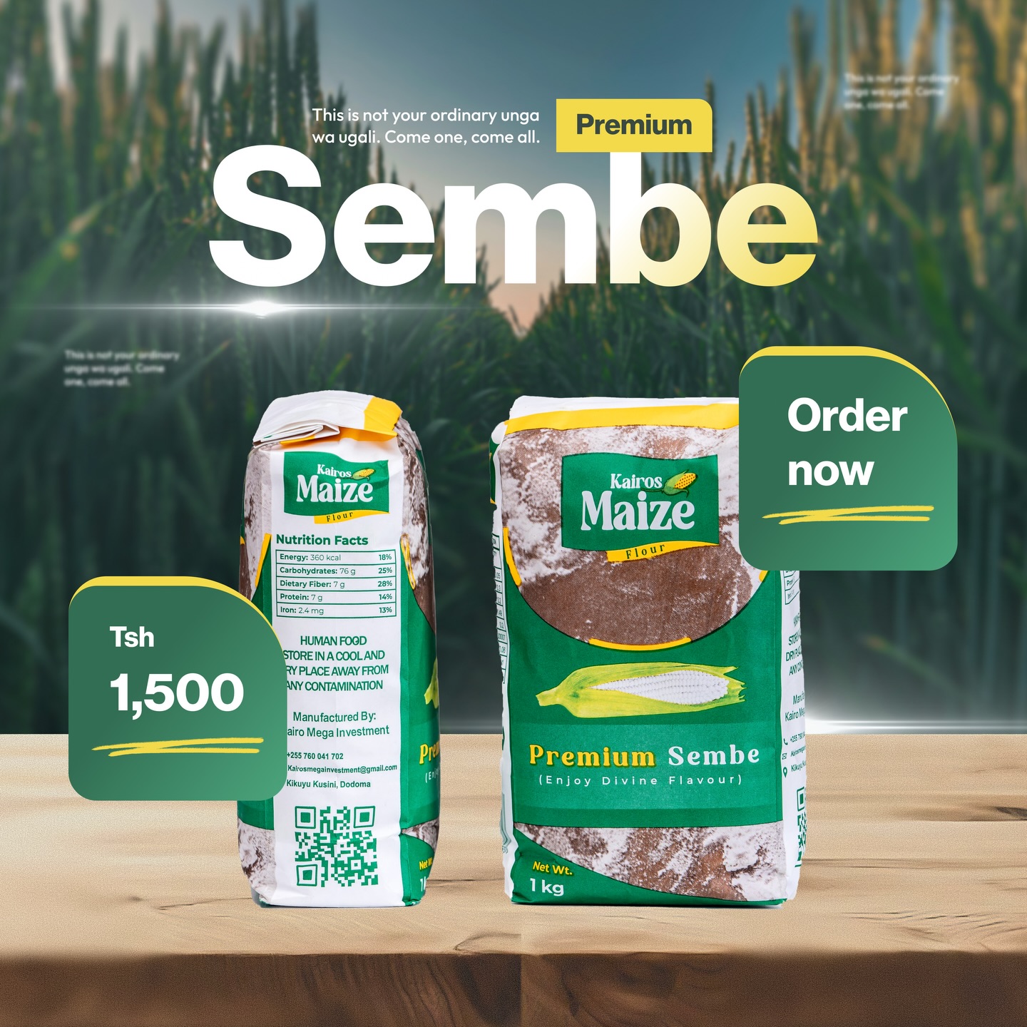 Kairos Premium Sembe maize flour