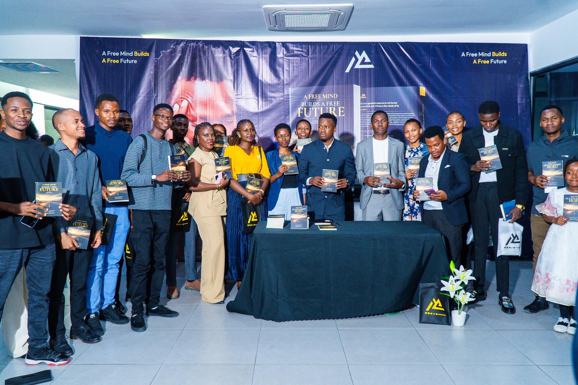 A moment from the book launch