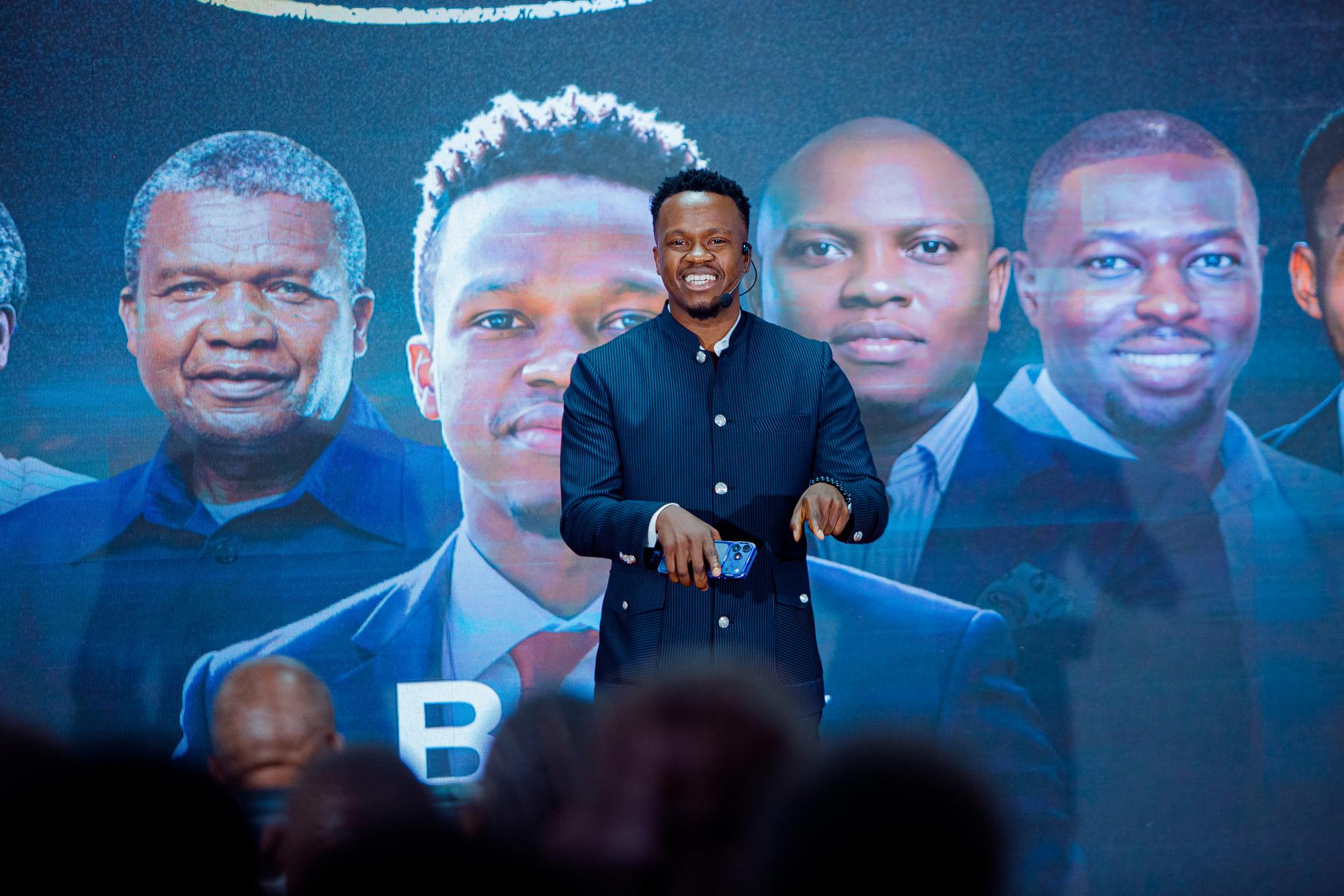 A moment from the book launch