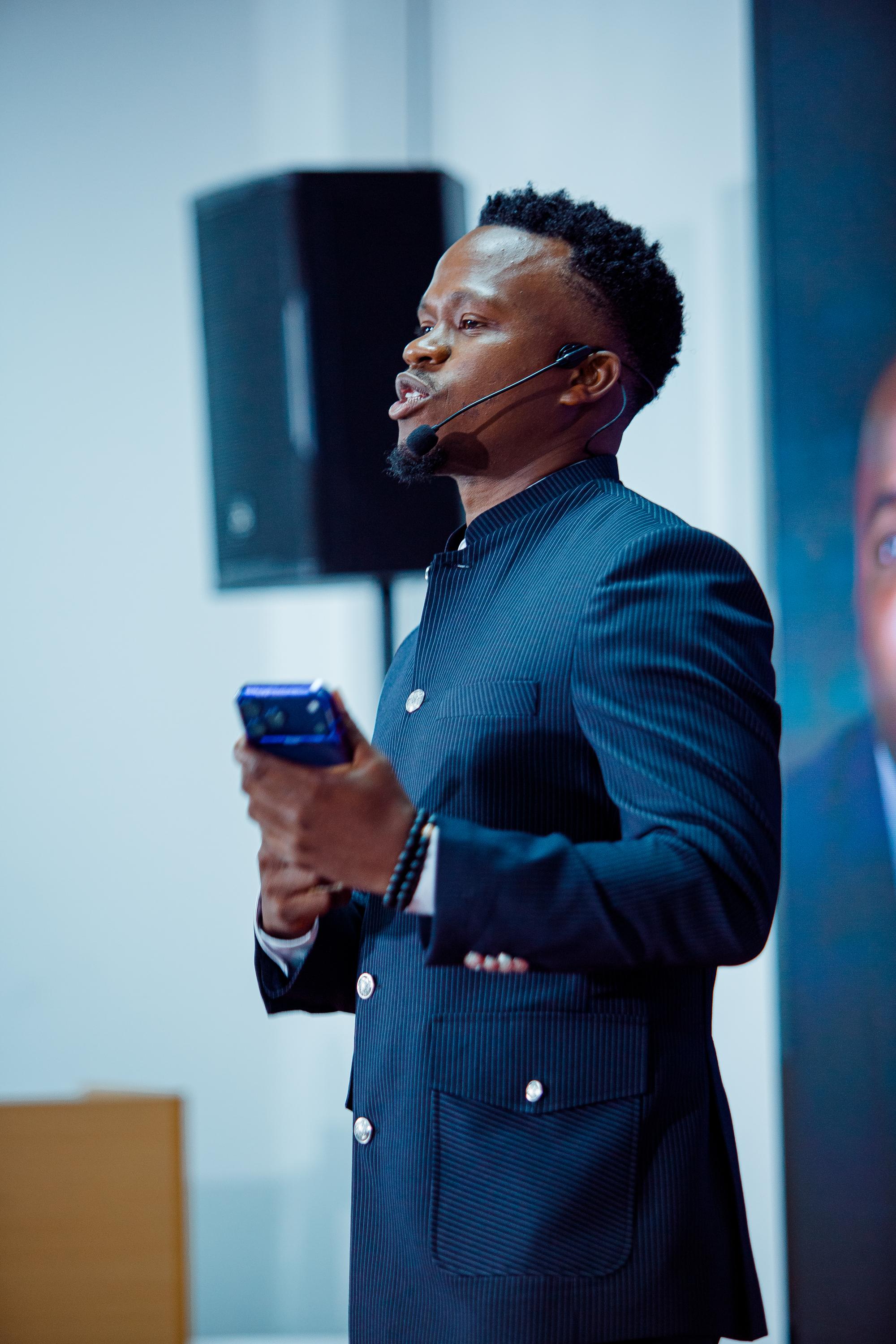 A moment from the book launch
