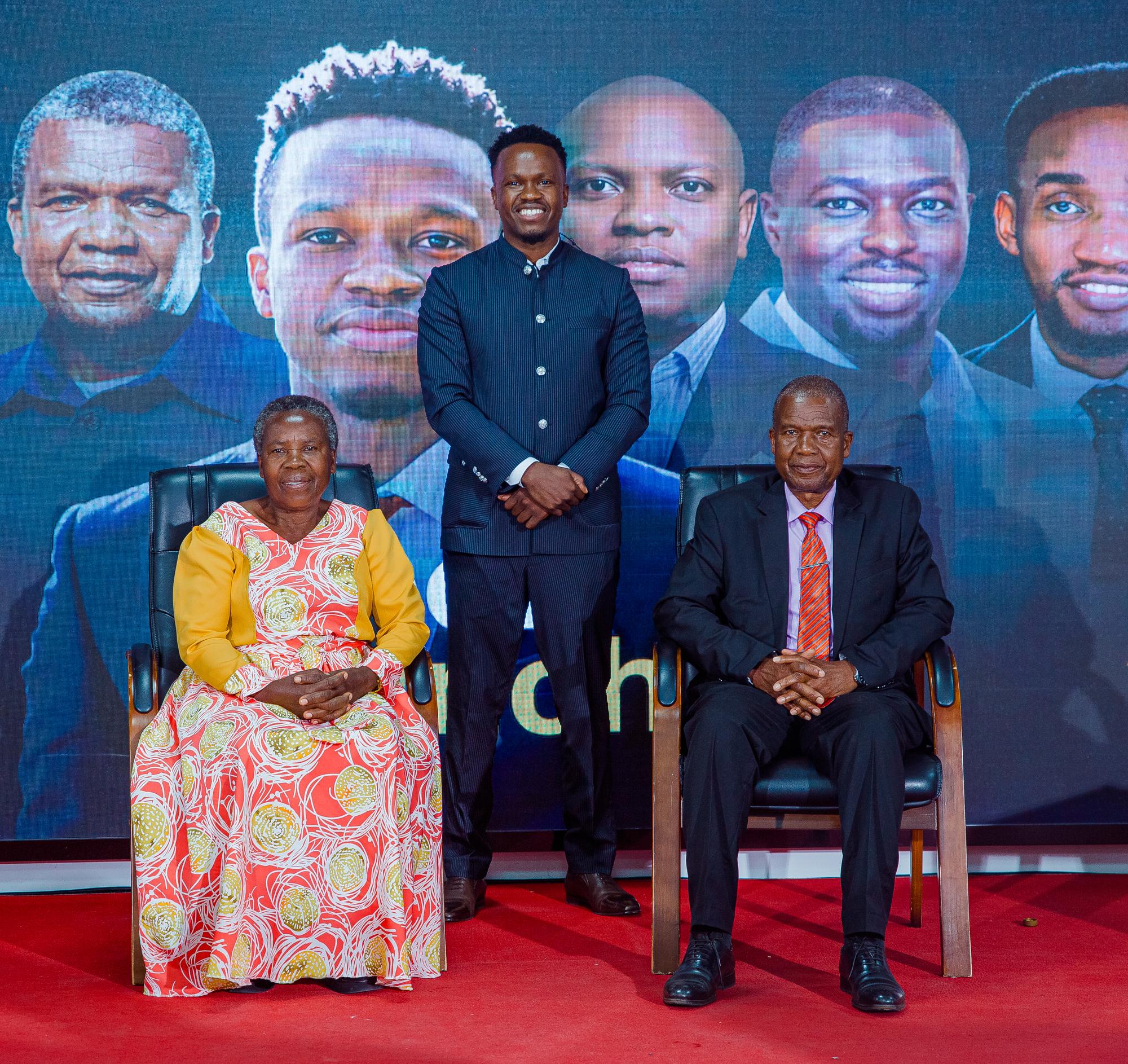 A moment from the book launch