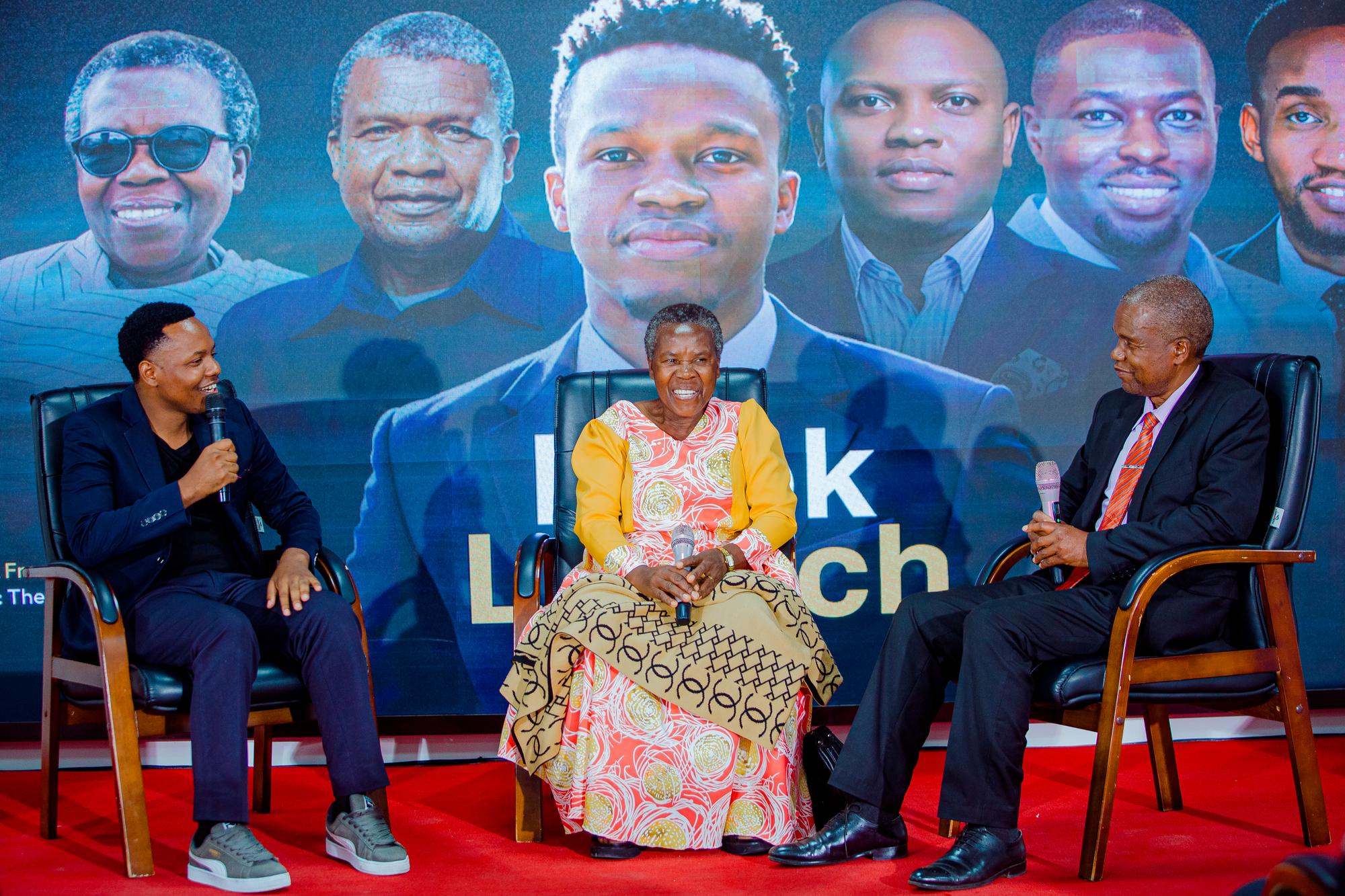 A moment from the book launch