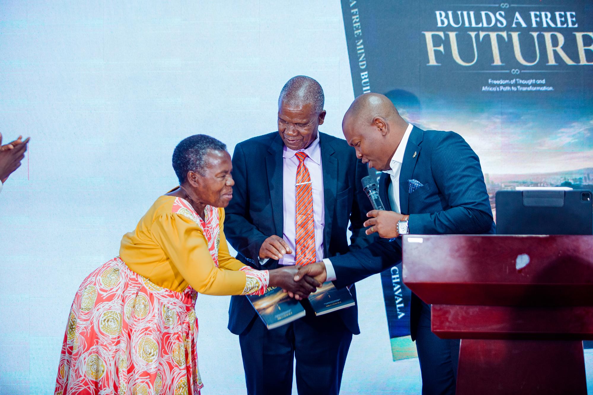 A moment from the book launch