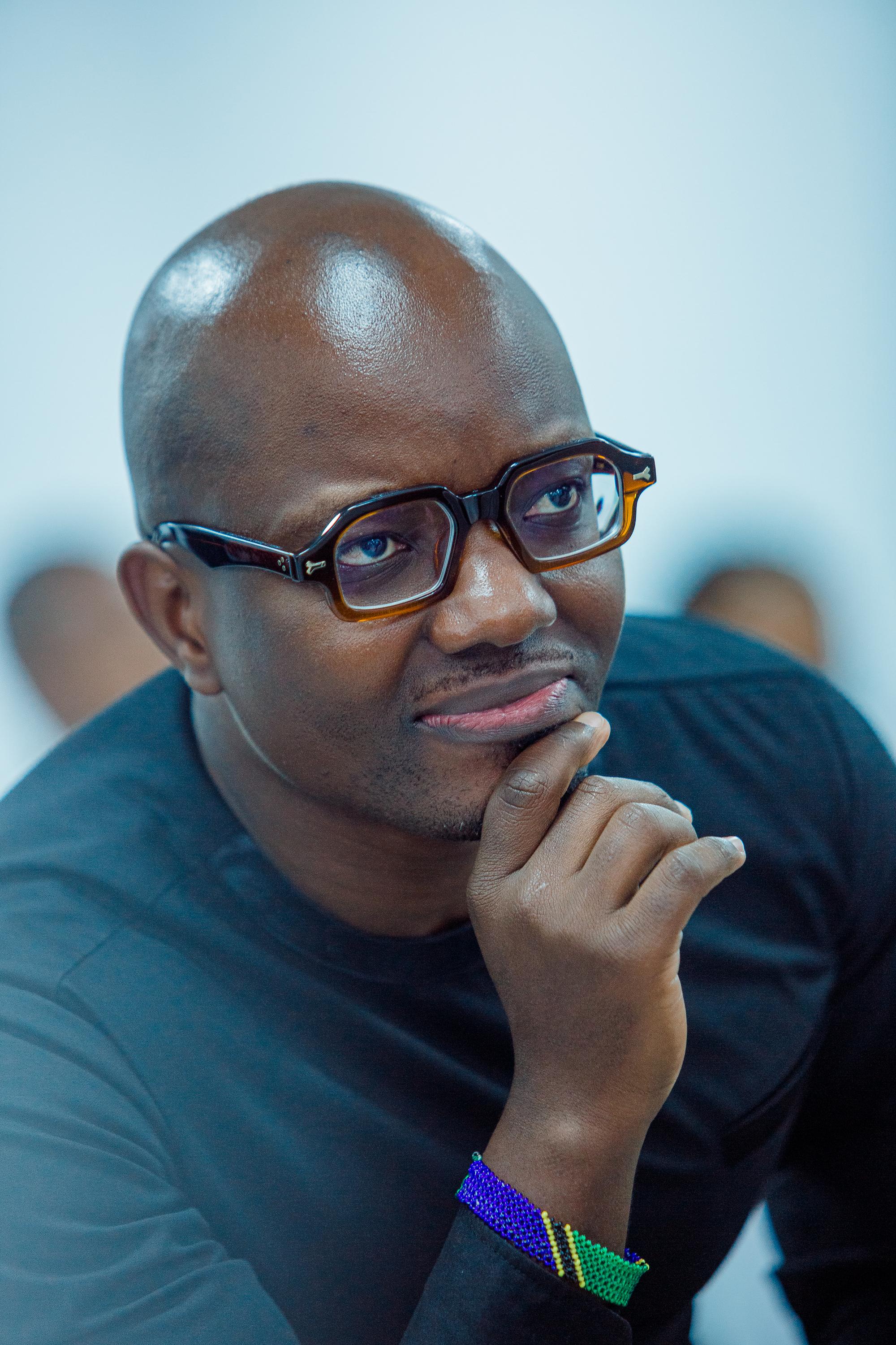 A moment from the book launch