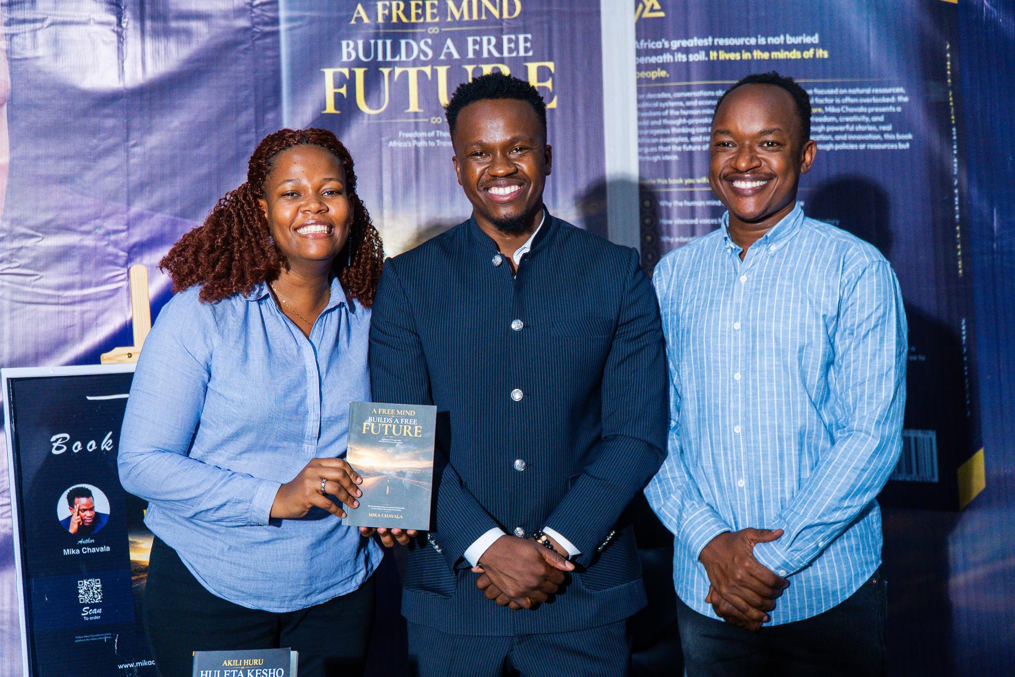 A moment from the book launch