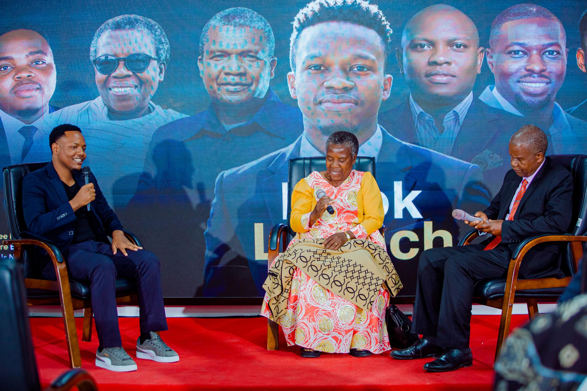 A moment from the book launch