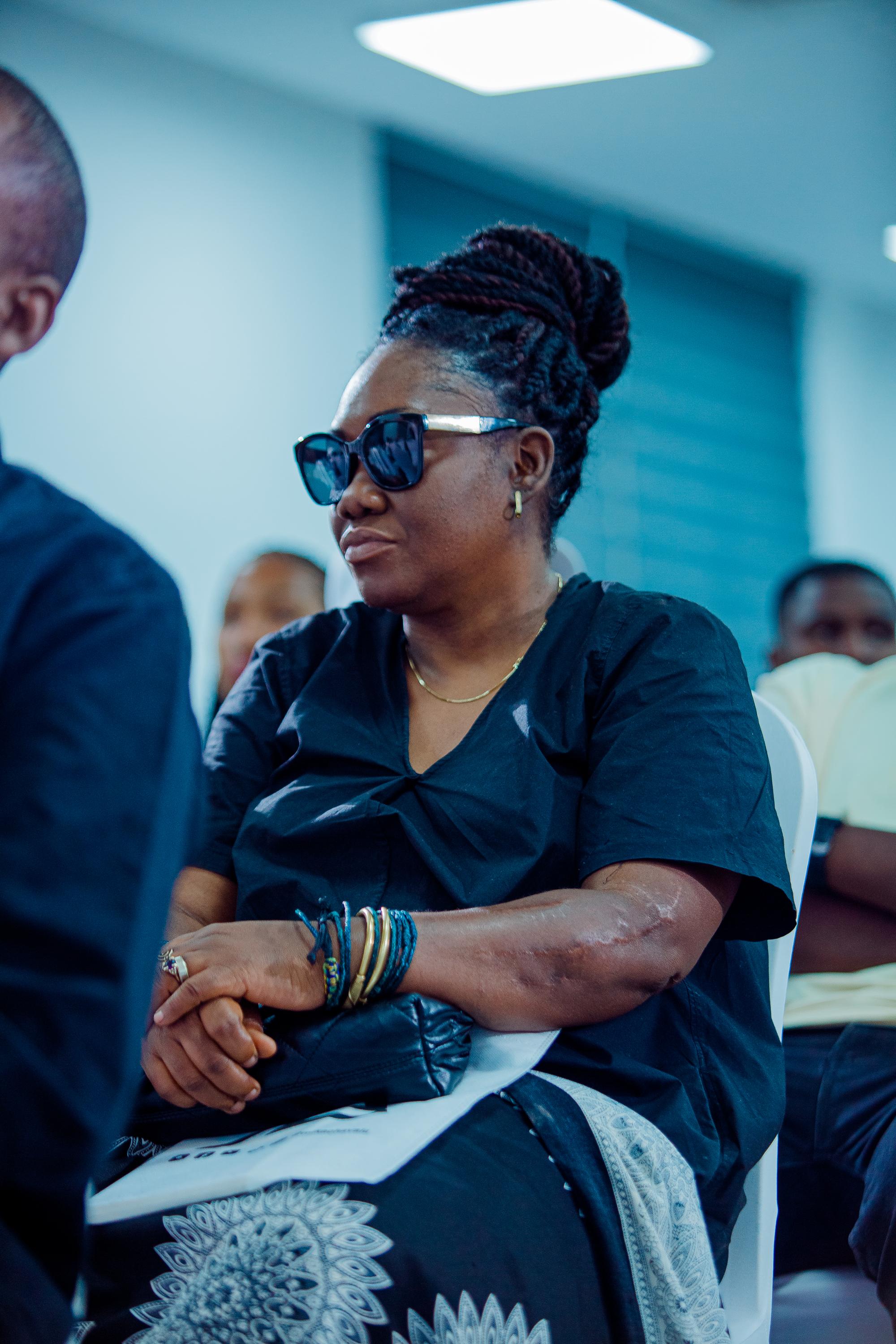 A moment from the book launch