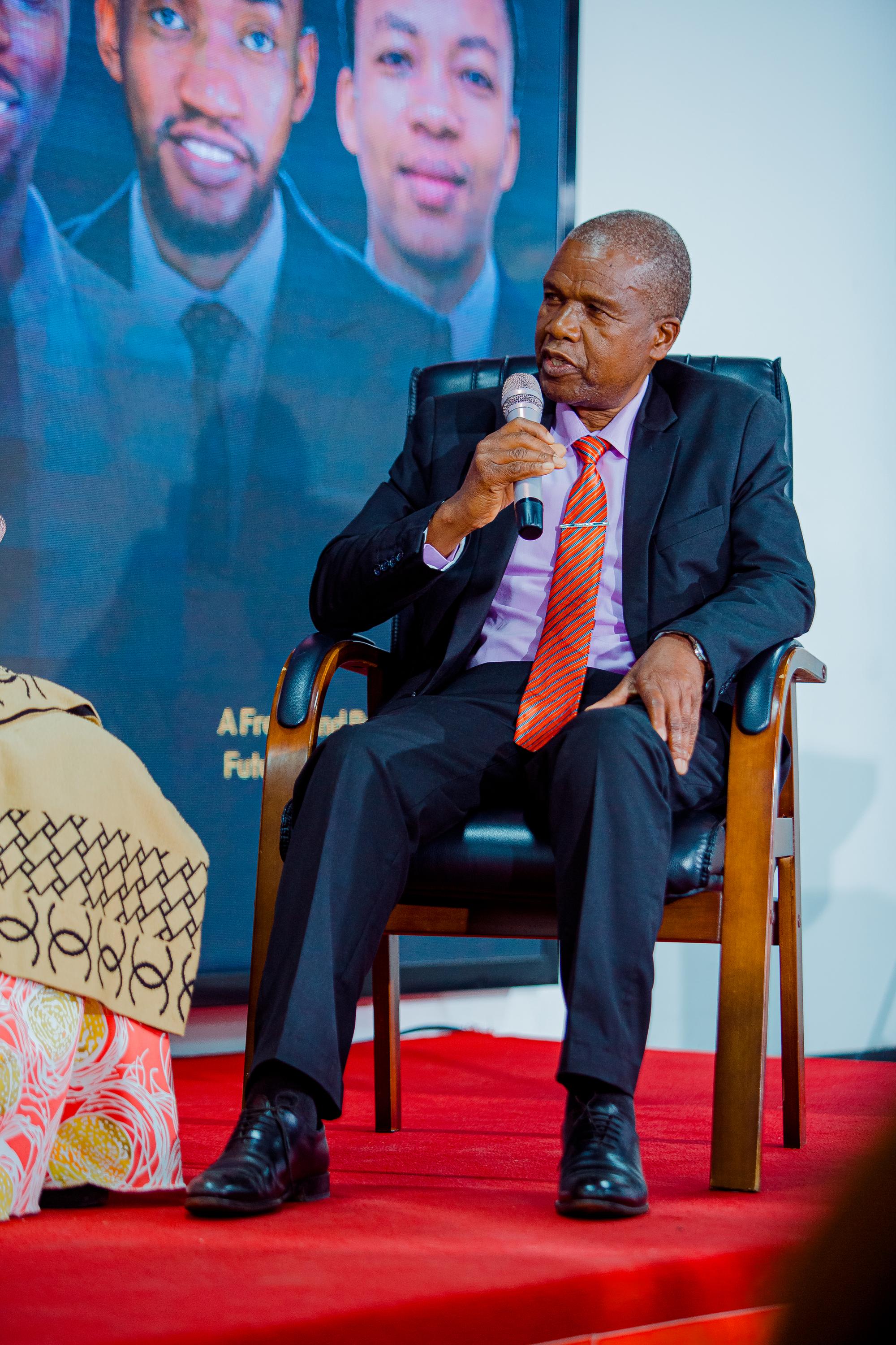A moment from the book launch