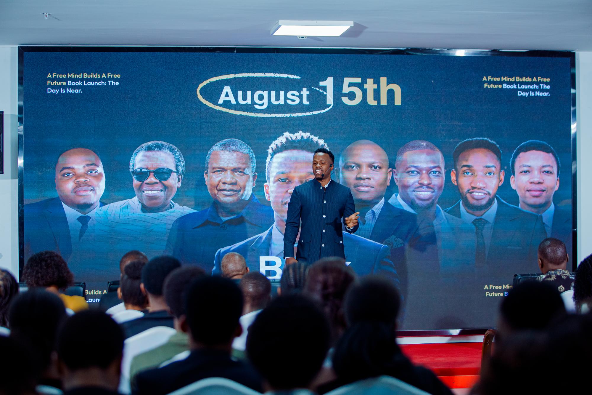 A moment from the book launch